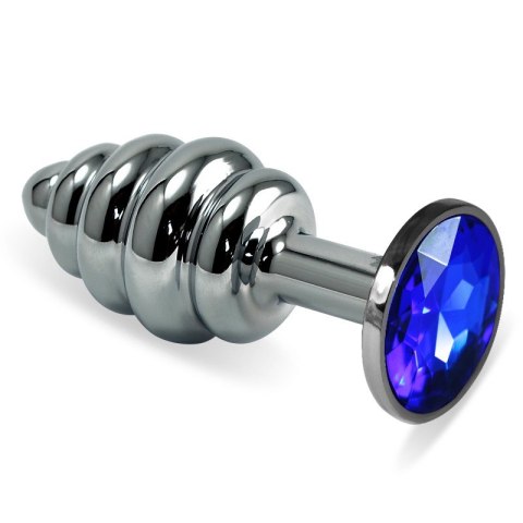 KOREK ROSEBUD SPIRAL METAL PLUG(SILVER) KOREK ROSEBUD SPIRAL METAL PLUG(SILVER)