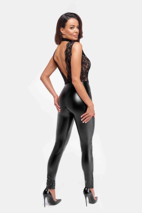 Catsuit Libido z głębokim V dekoltem L Noir Handmade Catsuit Libido z głębokim V dekoltem L Noir Handmade