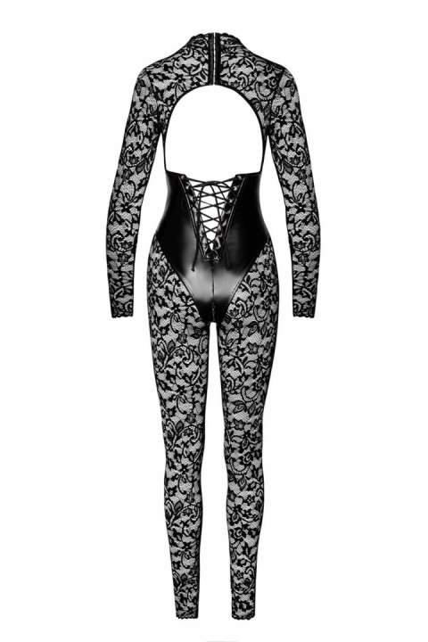 Koronkowy catsuit Enigma z gorsetem pod biustem M Noir Handmade Koronkowy catsuit Enigma z gorsetem pod biustem M Noir Handmade