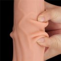 12'' KING SIZED SLIDING SKIN DUAL LAYER DONG