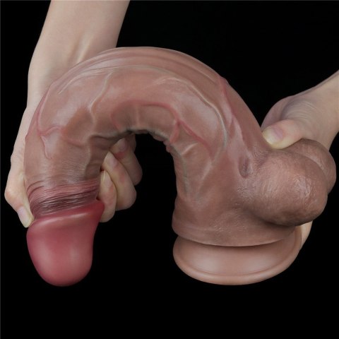 DILDO 11.5'' DUAL LAYERED PLATINUM SILICONE COCK DILDO 11.5'' DUAL LAYERED PLATINUM SILICONE COCK