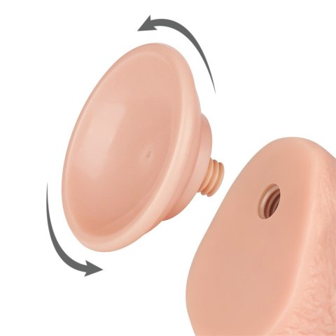 DILDO 7.5'' SLIDING SKIN DUAL LAYER DONG FLESH DILDO 7.5'' SLIDING SKIN DUAL LAYER DONG FLESH