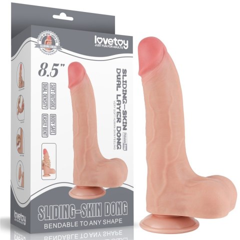DILDO 8.5'' SLIDING SKIN DUAL LAYER DONG FLESH DILDO 8.5'' SLIDING SKIN DUAL LAYER DONG FLESH