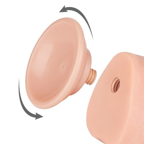 DILDO 9.5'' SLIDING SKIN DUAL LAYER DONG FLESH DILDO 9.5'' SLIDING SKIN DUAL LAYER DONG FLESH