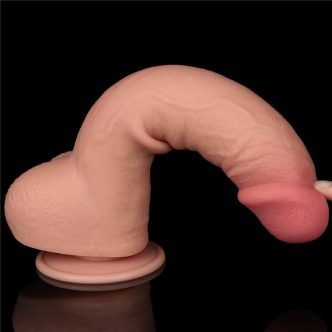 DILDO 9.5'' SLIDING SKIN DUAL LAYER DONG FLESH DILDO 9.5'' SLIDING SKIN DUAL LAYER DONG FLESH