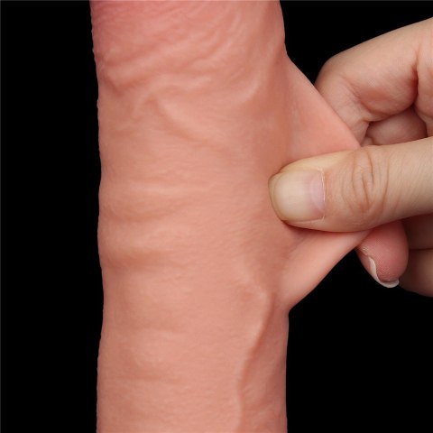 DILDO 9.5'' SLIDING SKIN DUAL LAYER DONG FLESH DILDO 9.5'' SLIDING SKIN DUAL LAYER DONG FLESH