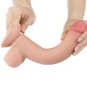 DILDO 9'' SLIDING SKIN DUAL LAYER DONG FLESH