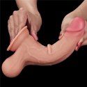 DONG 8.5'' SLIDING SKIN DUAL LAYER DONG - WHOLE TESTICL