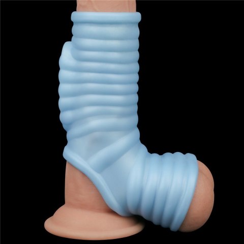 PIERŚCIEŃ VIBRATING WAVE KNIGHTS RING WITH SCROTUM SLEEVE PIERŚCIEŃ VIBRATING WAVE KNIGHTS RING WITH SCROTUM SLEEVE