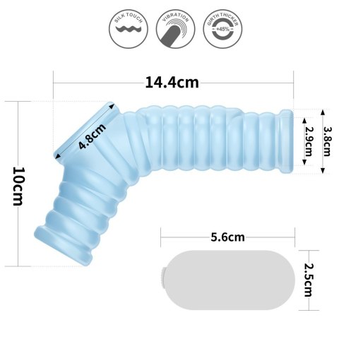 PIERŚCIEŃ VIBRATING WAVE KNIGHTS RING WITH SCROTUM SLEEVE PIERŚCIEŃ VIBRATING WAVE KNIGHTS RING WITH SCROTUM SLEEVE