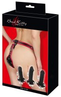 Uprząż Strap-On z 3 dildami L/XL Bad Kitty