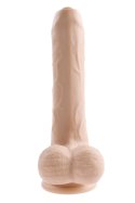 EVOLVED PEEK A BOO VIBRATING DILDO 8 INCH LIGHT
