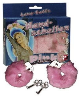 KAJDANKI Z FUTERKIEM - LOVE-CUFFS RÓŻOWE