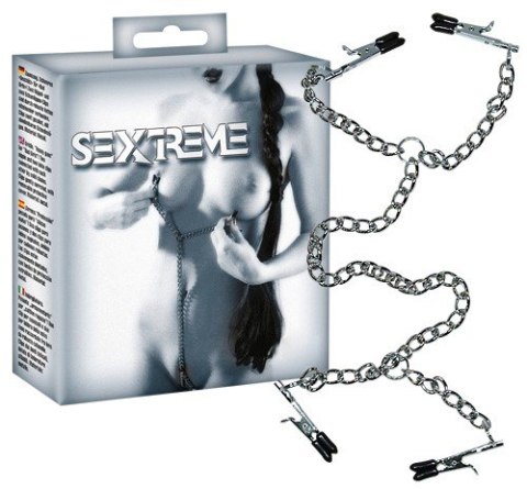 KLAMRY KILPSY ZACISKI ŁAŃCUSZEK SUTKI CIPKA BDSM