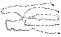 KLAMRY KILPSY ZACISKI ŁAŃCUSZEK SUTKI CIPKA BDSM