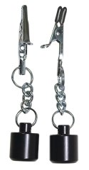 KLIPSY KLAMRY NA SUTKI Z ŁAŃCUSZKIEM ODWAŻNIK BDSM