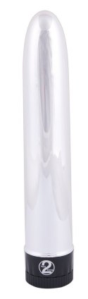 KLACZYCZNY WIBRATOR - SILVER LOVER 19 CM SREBRNY