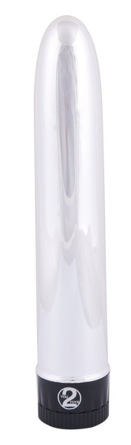KLACZYCZNY WIBRATOR - SILVER LOVER 19 CM SREBRNY