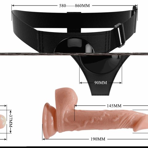 Uprząż Strap On Kevin 19cm Pretty Love Uprząż Strap On Kevin 19cm Pretty Love