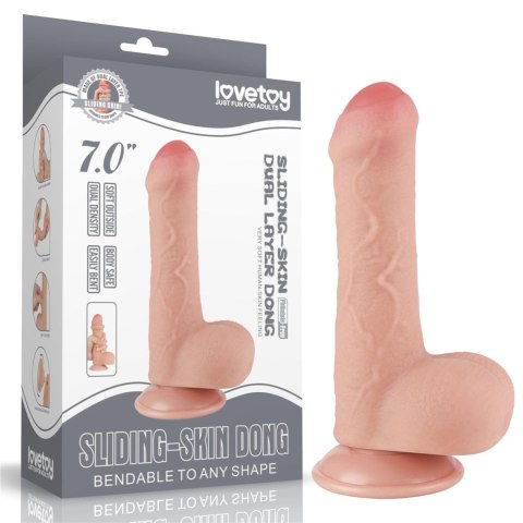 7'' Sliding Skin Dual Layer Dong Flesh 7'' Sliding Skin Dual Layer Dong Flesh