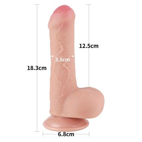 7'' Sliding Skin Dual Layer Dong Flesh 7'' Sliding Skin Dual Layer Dong Flesh