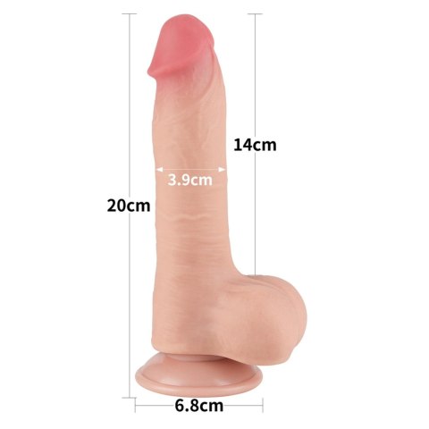 8'' Sliding Skin Dual Layer Dong Flesh 8'' Sliding Skin Dual Layer Dong Flesh