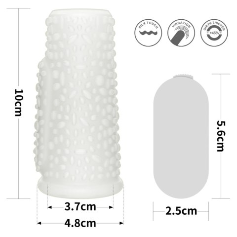Vibrating Drip Knights Ring (White) Vibrating Drip Knights Ring (White)