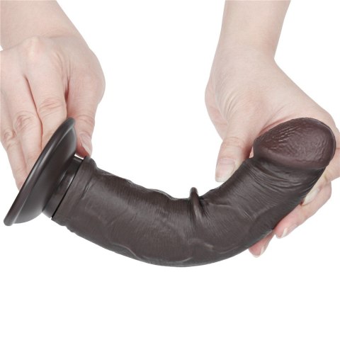 REALISTYCZNE DILDO Z PRZYSSAWKĄ, 20 CM, TPE, ELASTYCZNE, Z PRZYSSAWKĄ