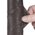 REALISTYCZNE DILDO Z PRZYSSAWKĄ, 20 CM, TPE, ELASTYCZNE, Z PRZYSSAWKĄ