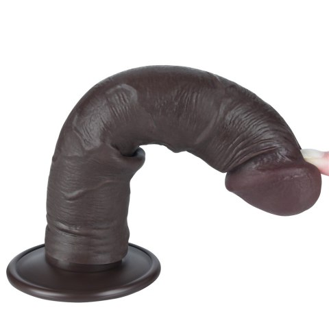 REALISTYCZNE DILDO Z PRZYSSAWKĄ, 20 CM, TPE, ELASTYCZNE, Z PRZYSSAWKĄ