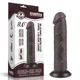 REALISTYCZNE DILDO Z PRZYSSAWKĄ, 20 CM, TPE, ELASTYCZNE, Z PRZYSSAWKĄ