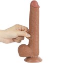 REALISTYCZNE DILDO Z PRZYSSAWKĄ, 22 CM, TPE, ELASTYCZNE, Z PRZYSSAWKĄ