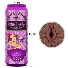 MASTURBATOR W OBUDOWIE PUSZKI PIWA, 19,8 CM, TPE, REALISTYCZNY