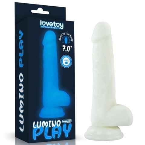 Dildo z przyssawką świecące w ciemności Lumino Play 18cm Lovetoy Dildo z przyssawką świecące w ciemności Lumino Play 18cm Lovetoy