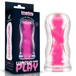 MASTURBATOR LUMINO PLAY, 15 CM, TPE WIBRACJE ŚWIECĄCY RÓŻOWYM ŚWIATŁEM