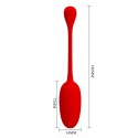 Jajeczko z wibracjami Knucker Red Pretty Love