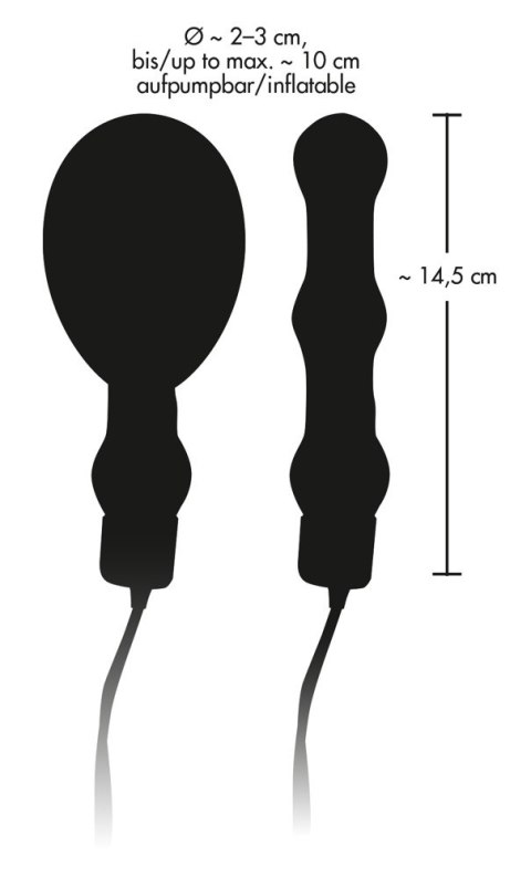 KOREK ANAL LATEKSOWY POMPOWANY DUŻY GRUBY 14,5 CM