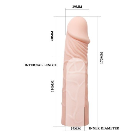 Nakładka na penisa 17cm LyBaile Nakładka na penisa 17cm LyBaile