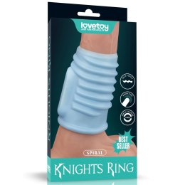 Pierścień na penisa Knights Spiral z wibracjami Lovetoy