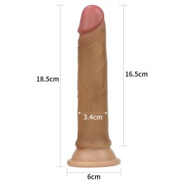 Dildo silikonowe z przyssawką Dual Layered Liquid 18 cm Lovetoy