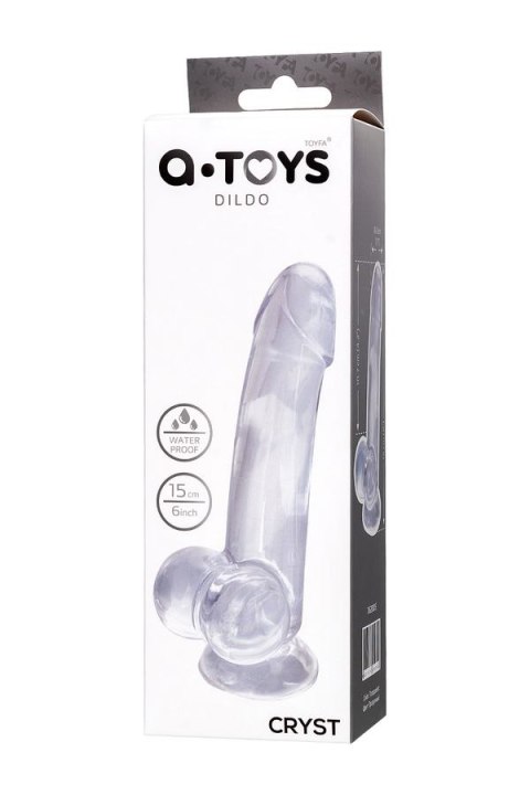Dildo z przyssawką A-TOYS Cryst 15 cm Toyfa Dildo z przyssawką A-TOYS Cryst 15 cm Toyfa