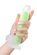 Dildo z przyssawką Beyond Dick Glow Green 18cm Toyfa