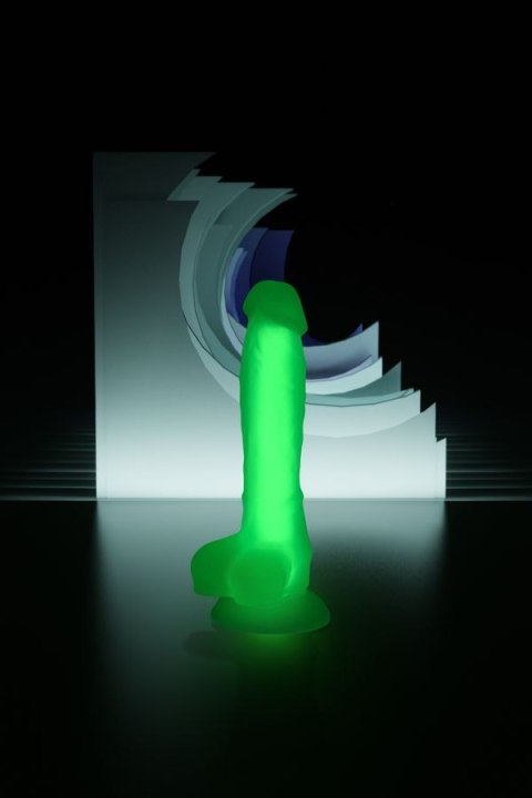 Dildo z przyssawką Beyond Dick Glow Green 18cm Toyfa Dildo z przyssawką Beyond Dick Glow Green 18cm Toyfa