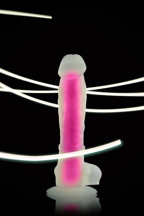 Dildo z przyssawką Beyond Peter Glow Pink 22cm Toyfa Dildo z przyssawką Beyond Peter Glow Pink 22cm Toyfa