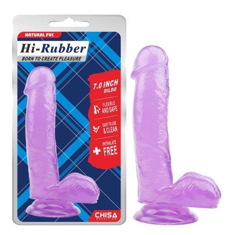 Dildo z przyssawką Hi Rubber 17,5cm Chisa