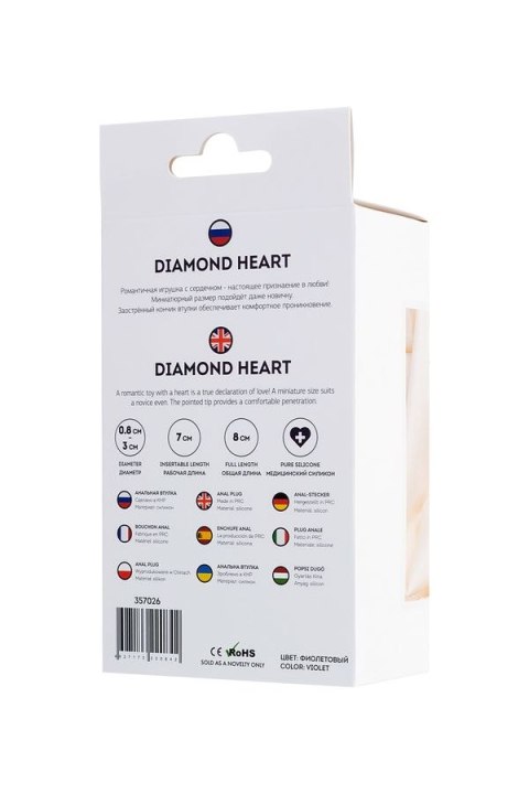 Korek analny Diamond Heart ToDo 3,5cm TOYFA