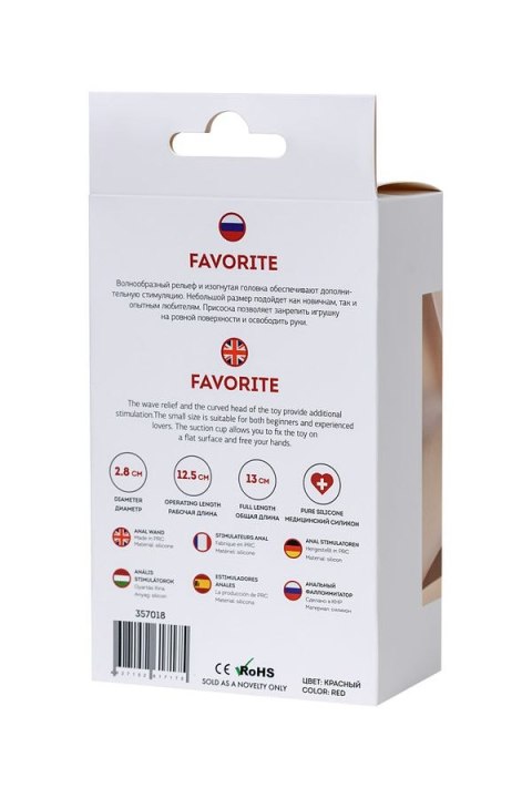 Korek analny Favorite ToDo 2,8cm Toyfa Korek analny Favorite ToDo 2,8cm Toyfa