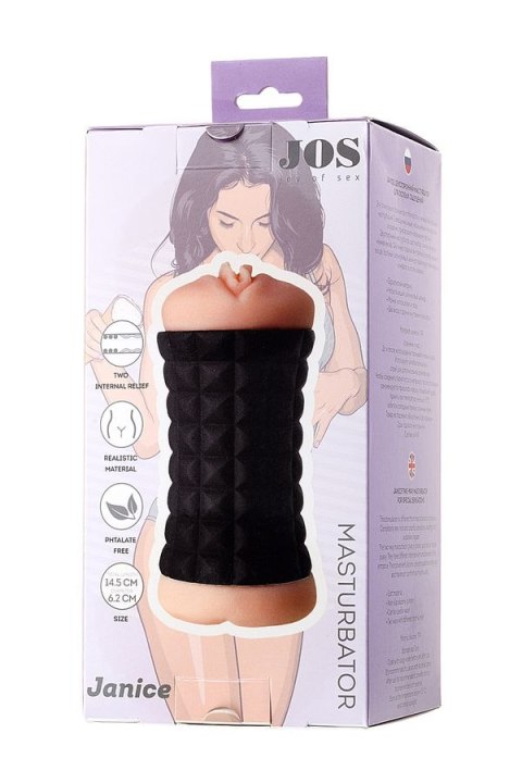 Masturbator dwustronny anus i wagina Jos Janice 14,5cm Toyfa Masturbator dwustronny anus i wagina Jos Janice 14,5cm Toyfa