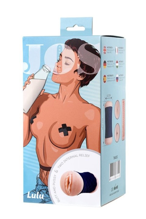 Masturbator dwustronny anus i wagina Jos Lulu 14,5cm Toyfa Masturbator dwustronny anus i wagina Jos Lulu 14,5cm Toyfa
