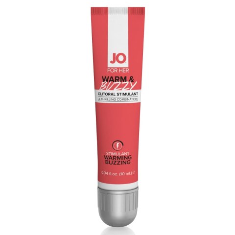 System JO - For Her Clitoral Stimulant Warming Warm & Buzzy 10 ml System JO - For Her Clitoral Stimulant Warming Warm & Buzzy 10 ml